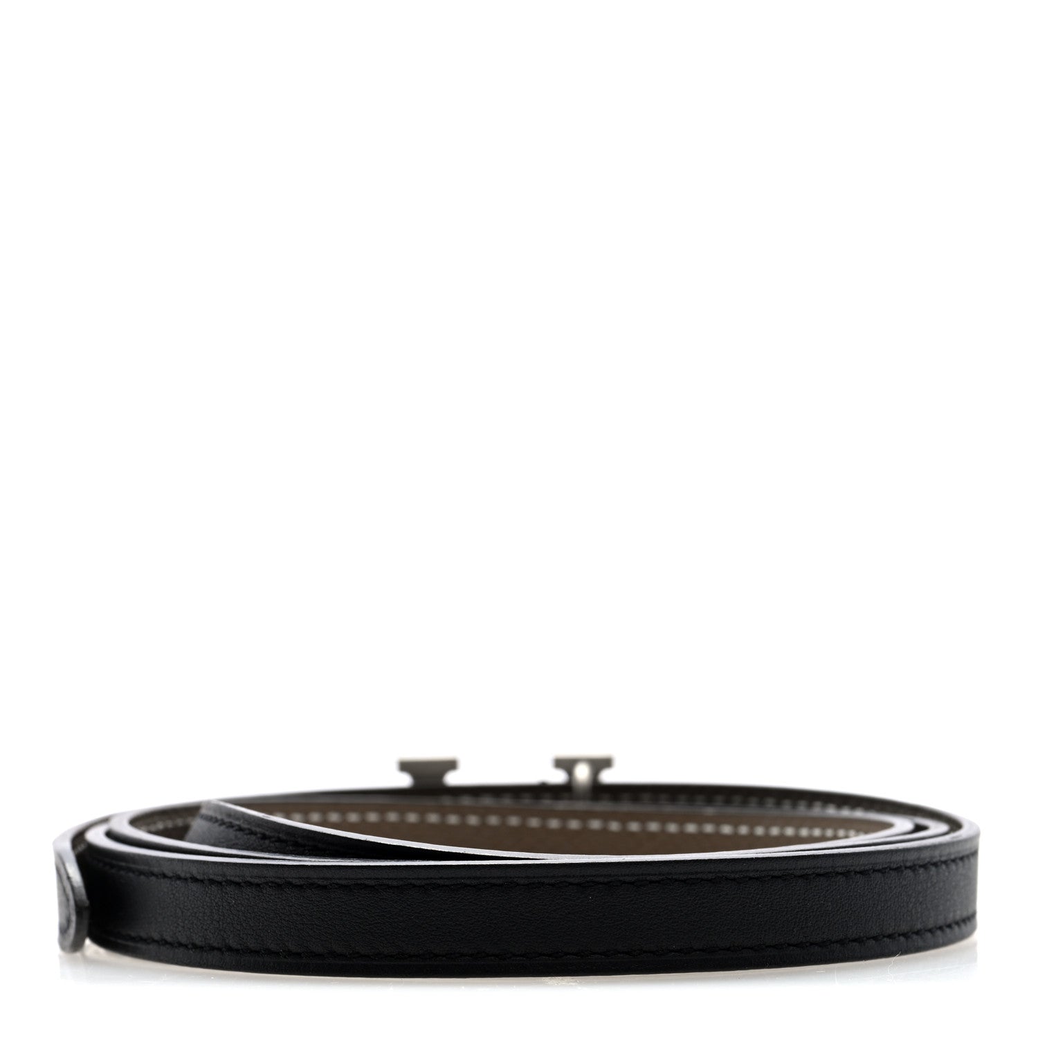 Hermes Epsom Swift 13mm H Belt 95 38 Etoupe Black 1783158