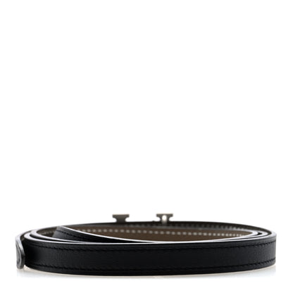 Hermes Epsom Swift 13mm H Belt 95 38 Etoupe Black 2 of 3