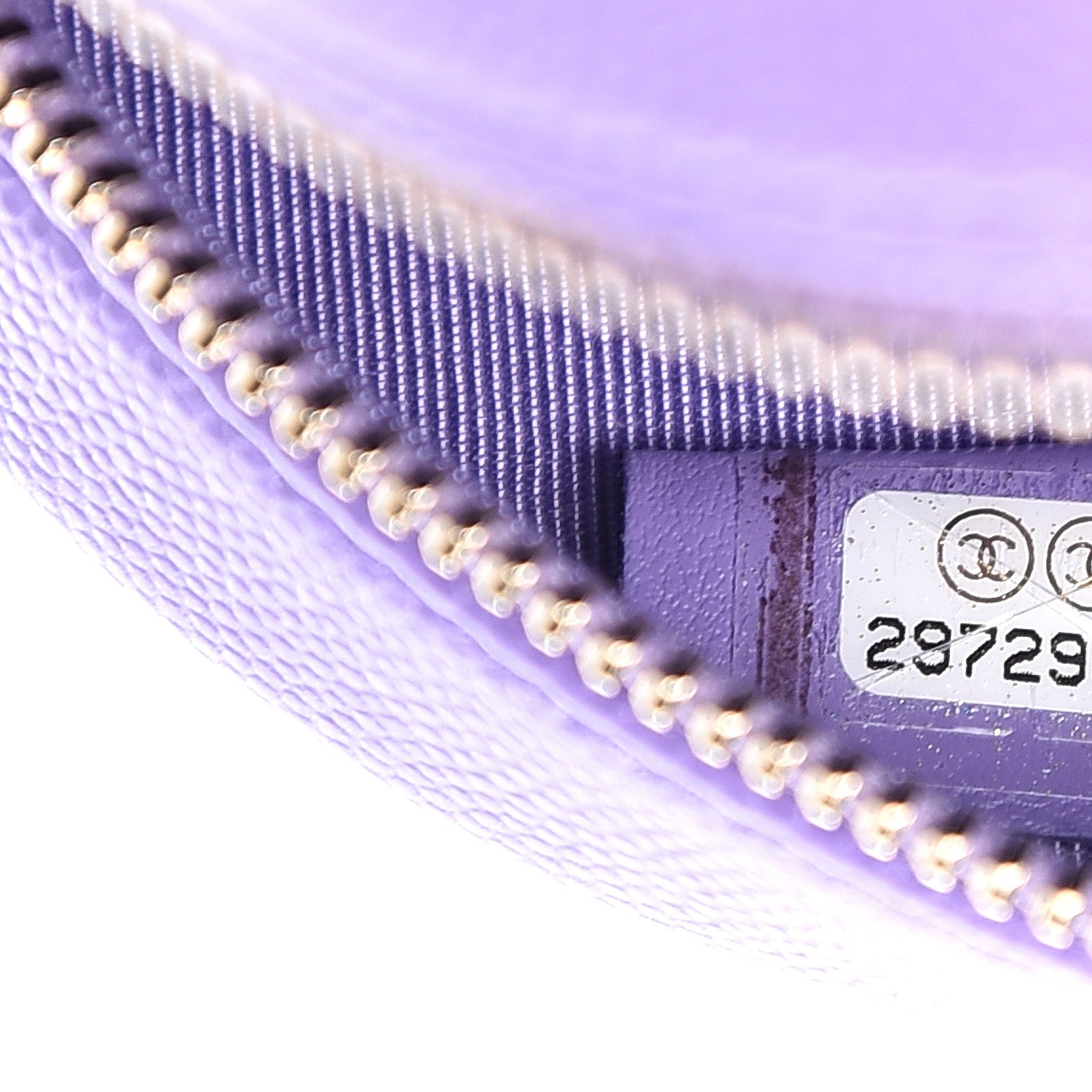 Chanel Caviar Quilted Round Clutch With Chain Purple 6 of 9