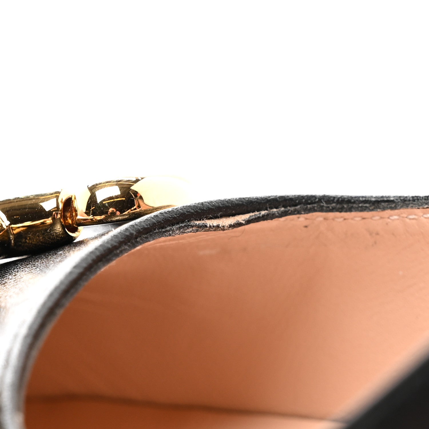 Gucci Malaga Kid Horsebit 75mm Slingback Pumps 36 Black 9 of 11
