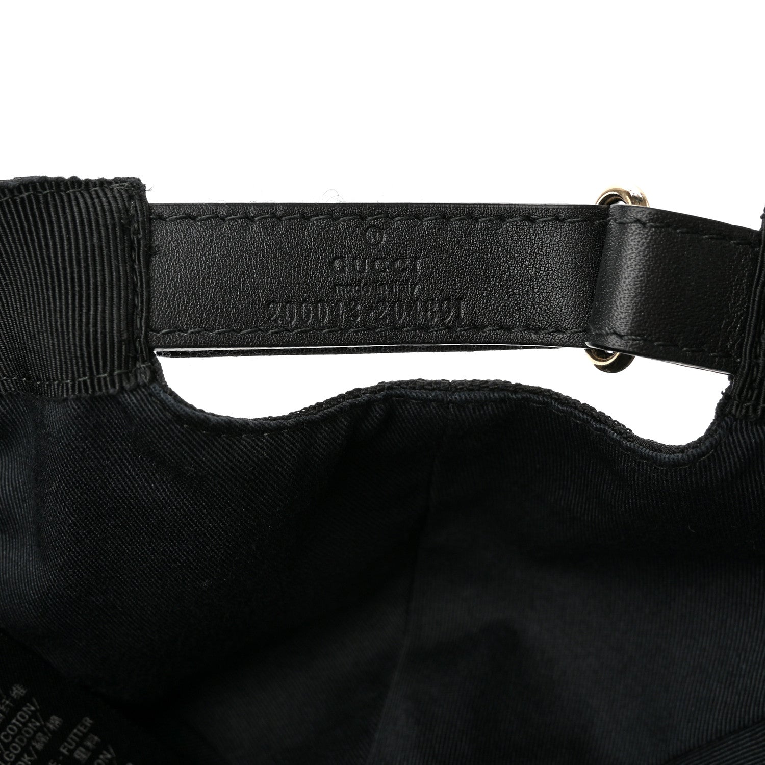 Gucci Monogram Web Baseball Hat M Black 9 of 10