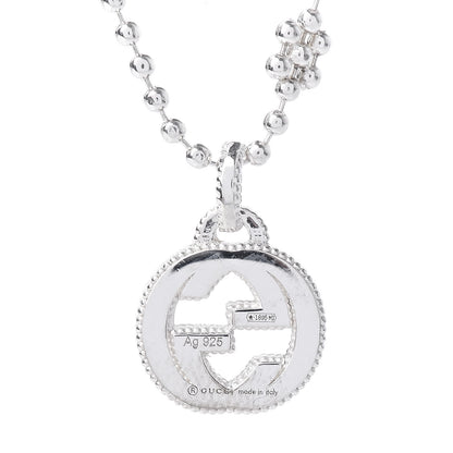 Gucci Sterling Silver Interlocking G Beaded Cluster Pendant Necklace 5 of 6
