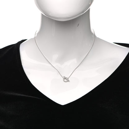 Hermes 18K White Gold Diamond Finesse Pendant Necklace 2 of 6