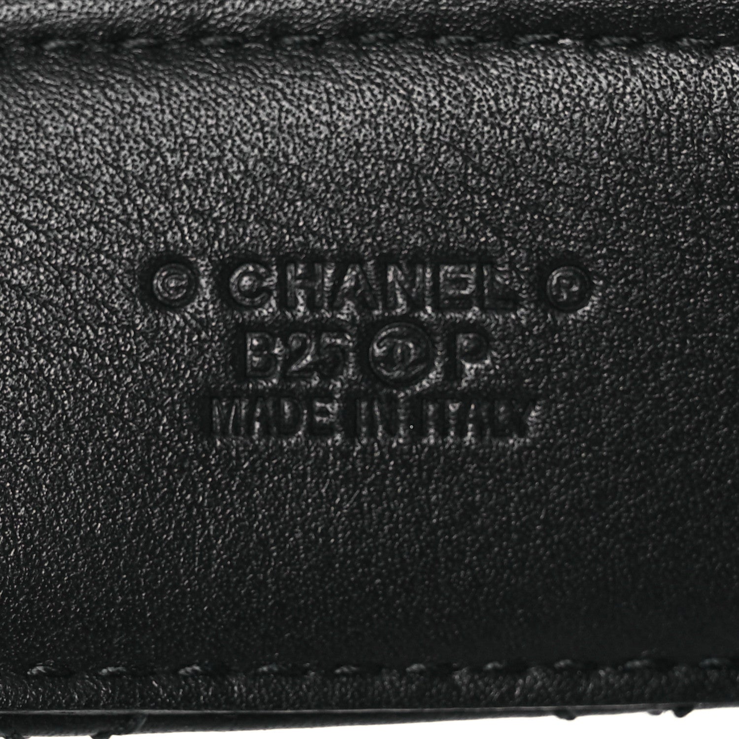 Chanel Lambskin Quilted CC Belt 90 36 Black Silvery 5 of 10