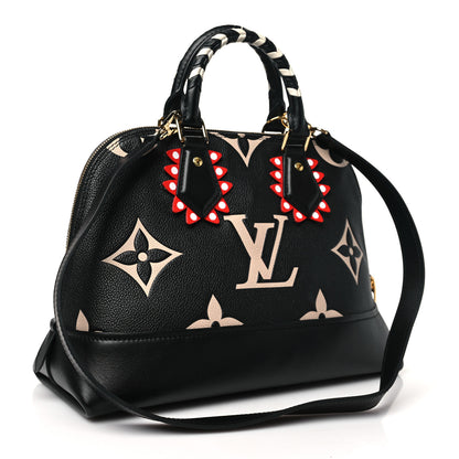 Louis Vuitton Empreinte Monogram Giant Crafty Alma PM Black Creme 3 of 9