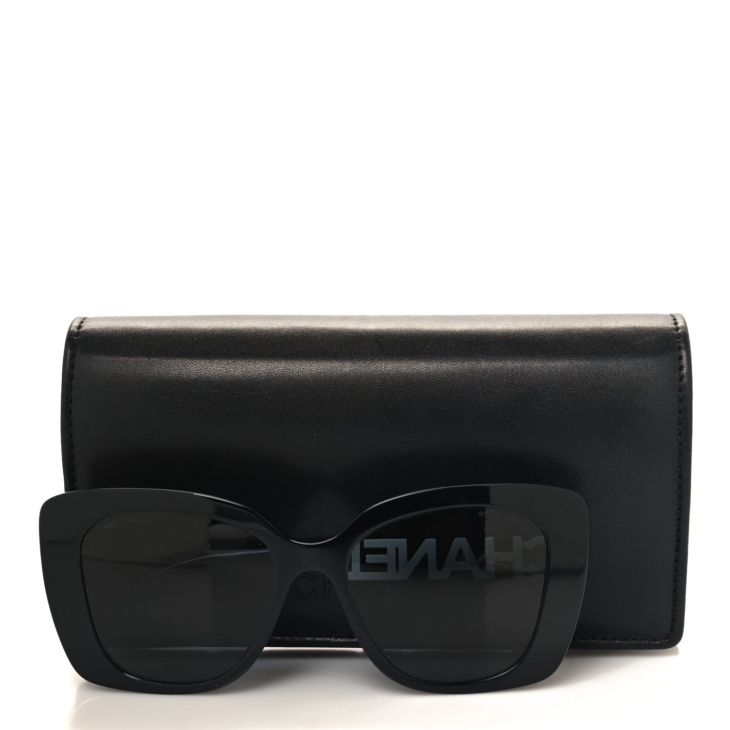 Chanel Acetate Strass Square Sunglasses 5422-B-A Black White 7 of 7