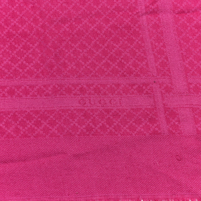 Gucci Wool Silk Diamante Fringe Shawl Fuchsia 2 of 6