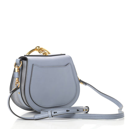 Chloe Calfskin Suede Small Nile Bracelet Bag Cloudy Blue 3 of 11