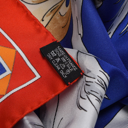 Hermes Silk Les Chevaux Qataris Scarf 90 5 of 5