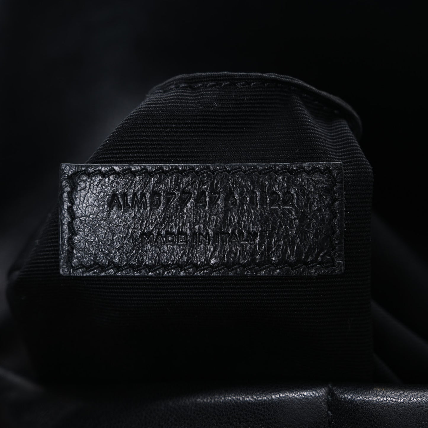 Lambskin Quilted Small Loulou Puffer Monogram Chain Satchel Black