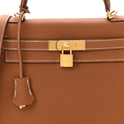Hermes Togo Kelly Retourne 28 Gold 8 of 11
