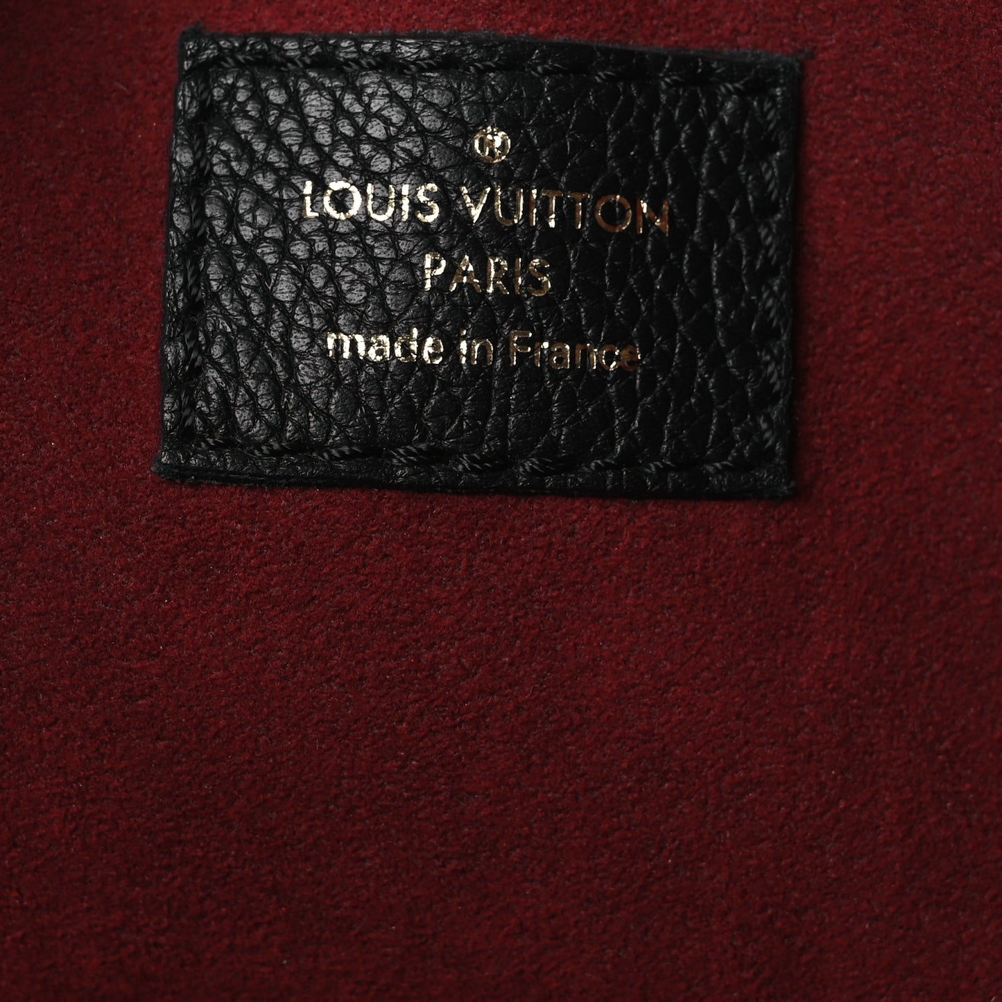 Grained Calfskin Lockme Shopper Black