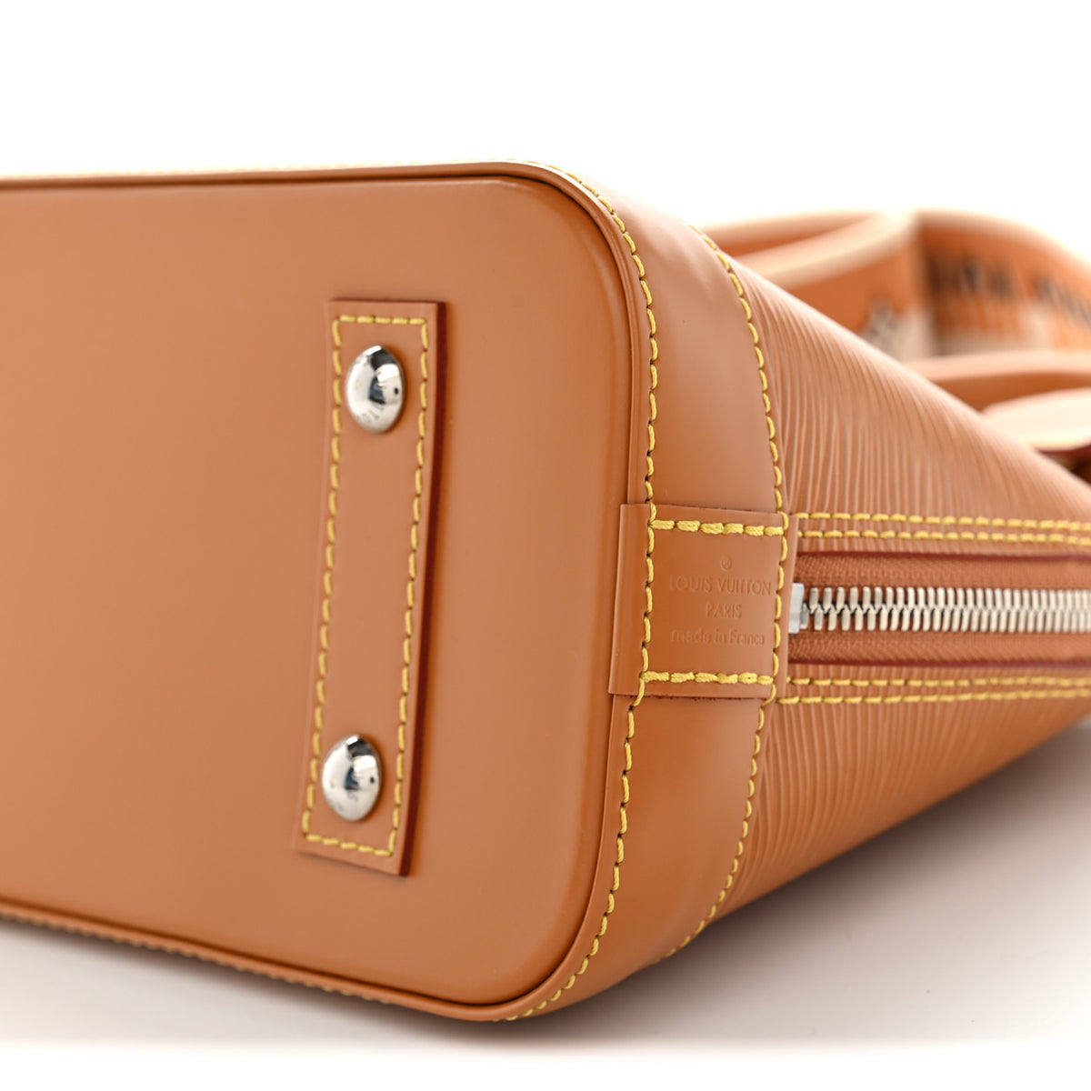 Louis Vuitton Epi Jacquard Alma BB Honey Gold 9 of 9