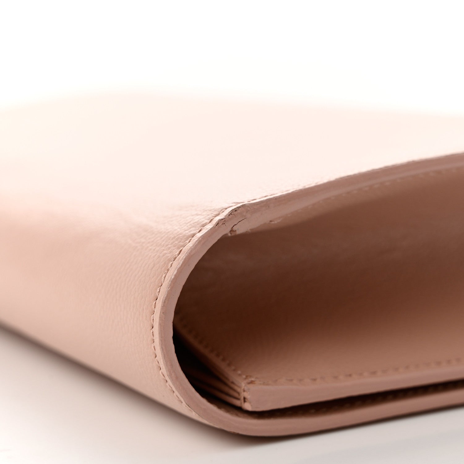Saint Laurent Calfskin Classic Monogram Cassandre Clutch Blush 8 of 10