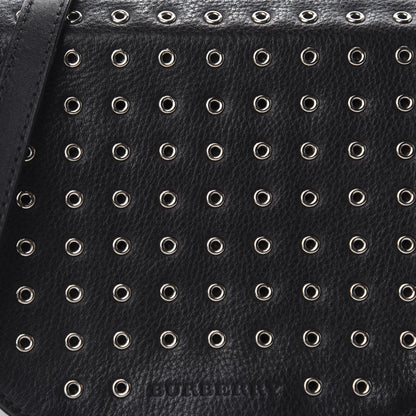 Burberry Grained Calfskin Eyelet Small Zip Crossbody Bag Black 11 of 11