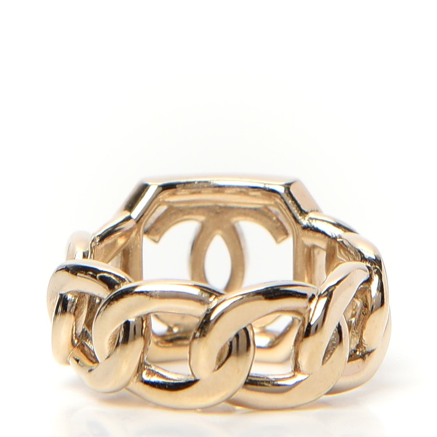 Chanel Pearl CC Ring 6 Gold 4 of 5