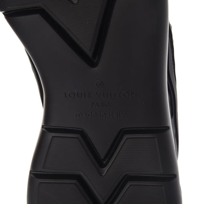 Louis Vuitton Neoprene Mesh Rubber Monogram Camo Fastlane Low Sneakers 9.5 Black 7 of 8