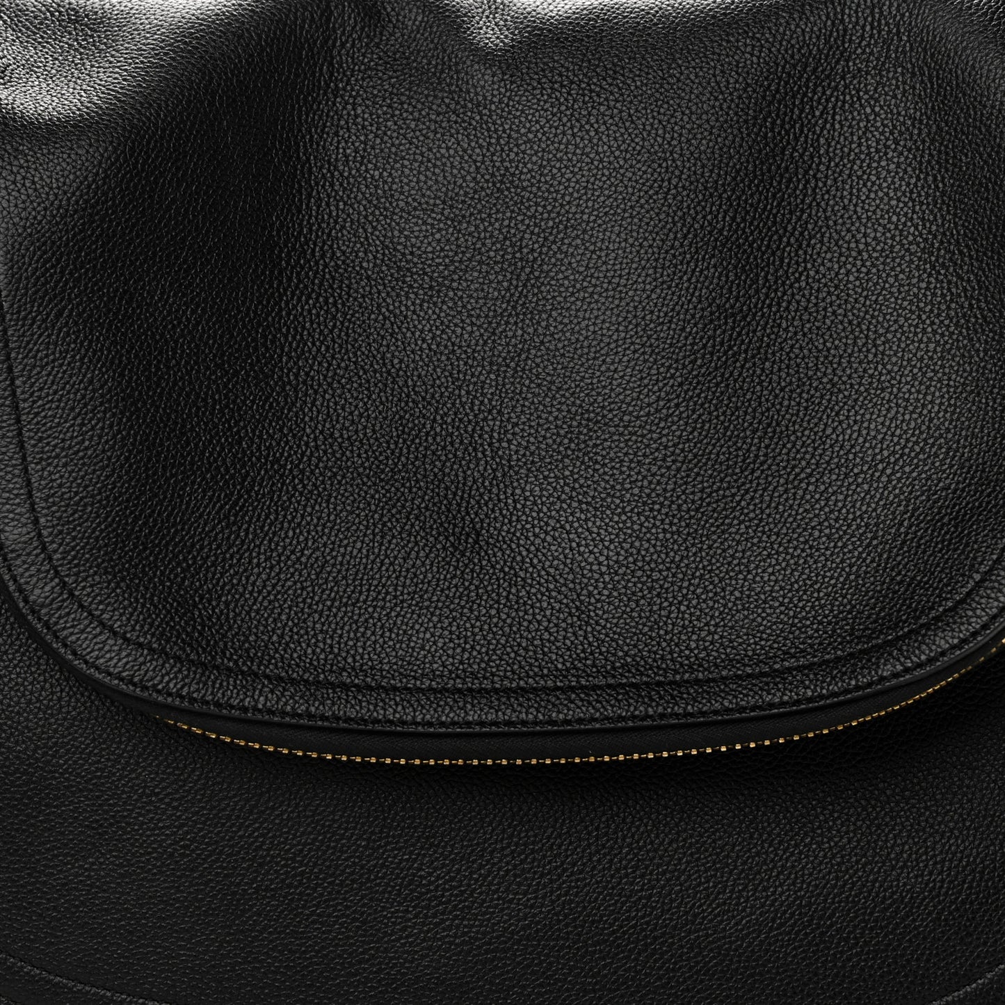 Grained Calfskin Large Jennifer Crossbody Bag Black