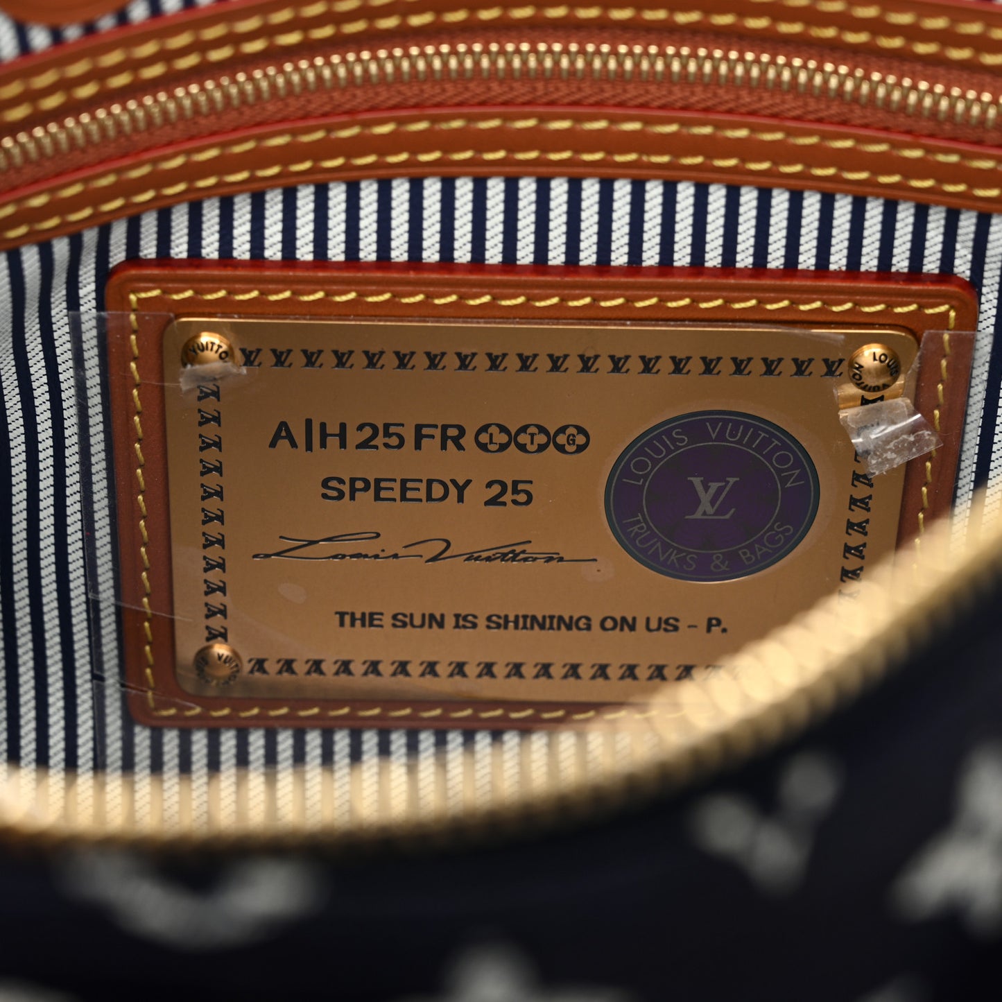 Calfskin Monogram Speedy P9 Bandouliere 25 Indigo