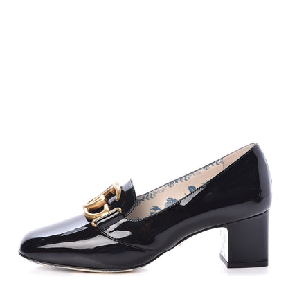 Gucci Vernice GG Victoire 55mm Loafer Pumps 37 Black 1 of 8