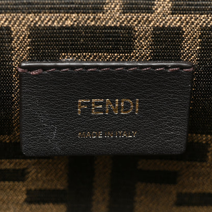 Fendi Shiny Nappa Snakeskin Small Fendi First White Roccia 6 of 13