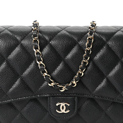 Chanel Caviar Quilted Compact Wallet On Chain WOC  Black 8 of 10