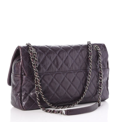 Chanel Iridescent Caviar Quilted Large Chic Flap Violet 3 of 8