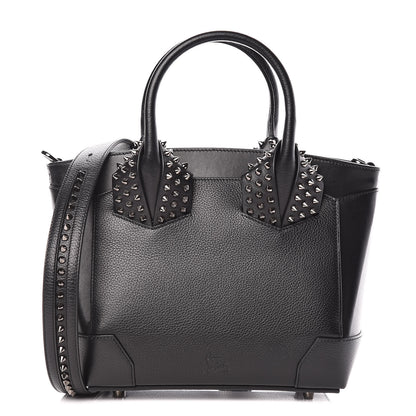 Christian Louboutin Grained Calfskin Spike Small Eloise Tote Black 1 of 9