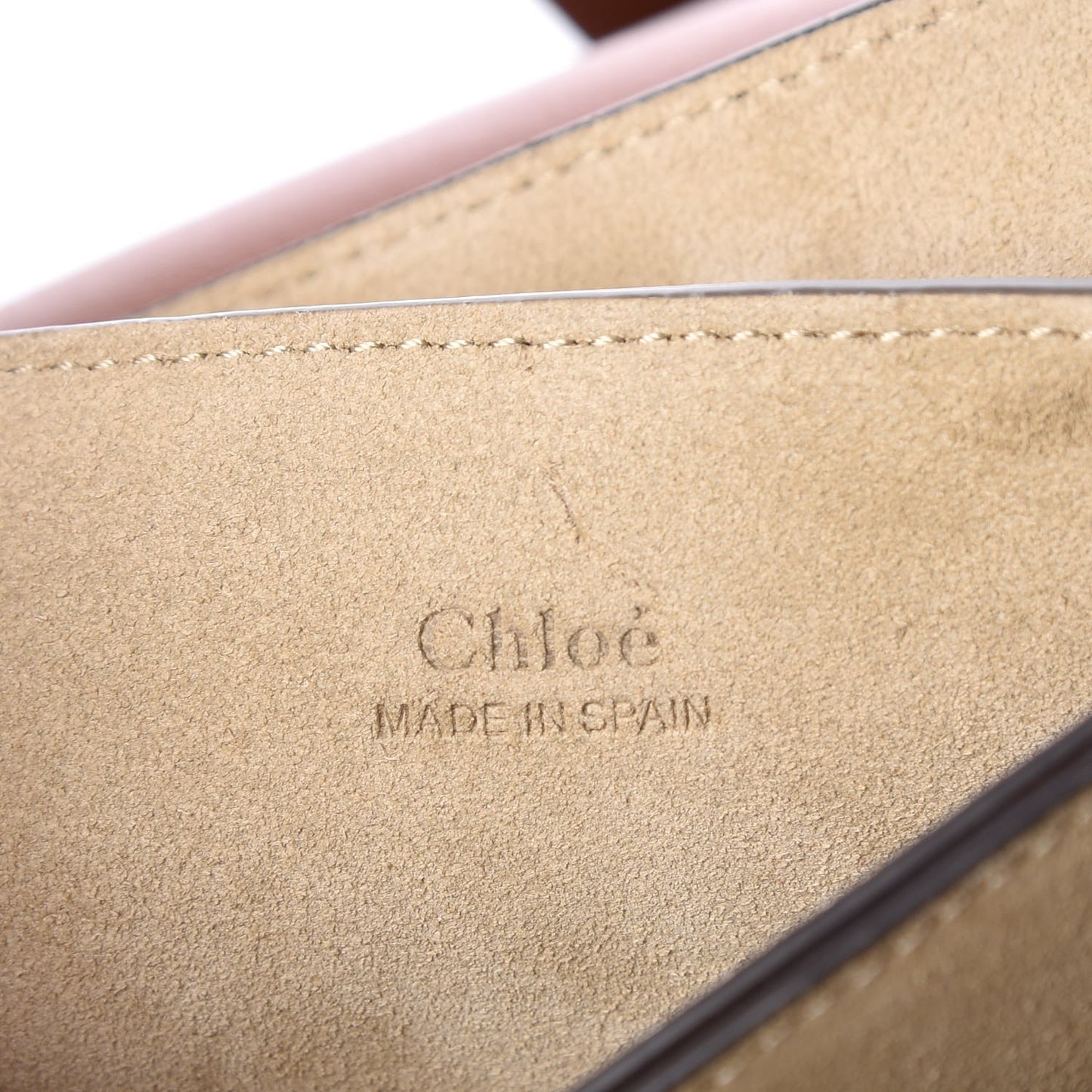 Suede Calfskin Small Faye Shoulder Bag Tobacco