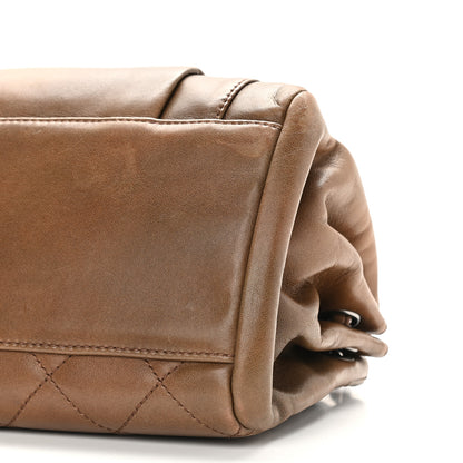 Chanel Calfskin Quilted Frame Flap Brown 8 of 8