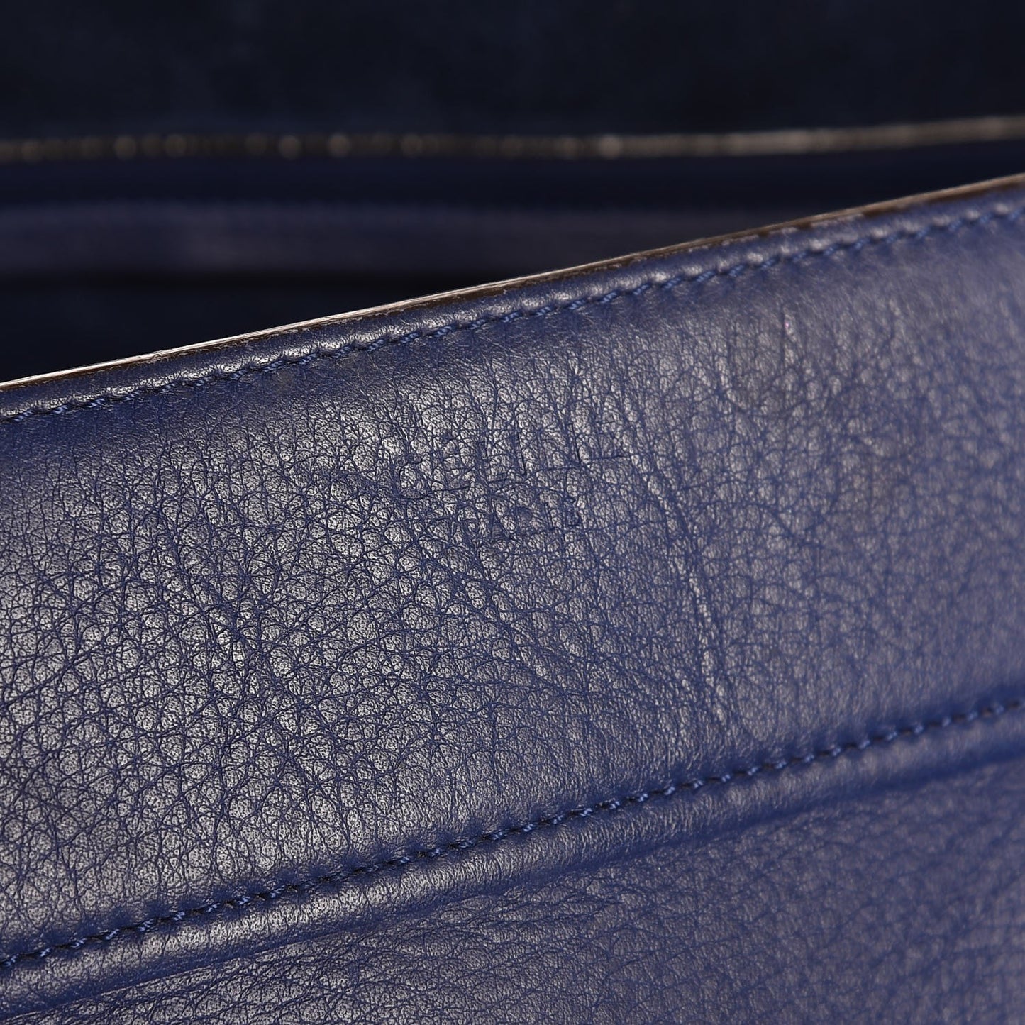 Supple Calfskin Medium Phantom Luggage Indigo