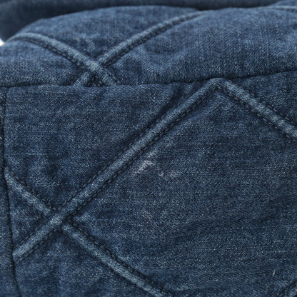 Chanel Denim Quilted Maxi Chanel 19 Flap Blue 11 of 13