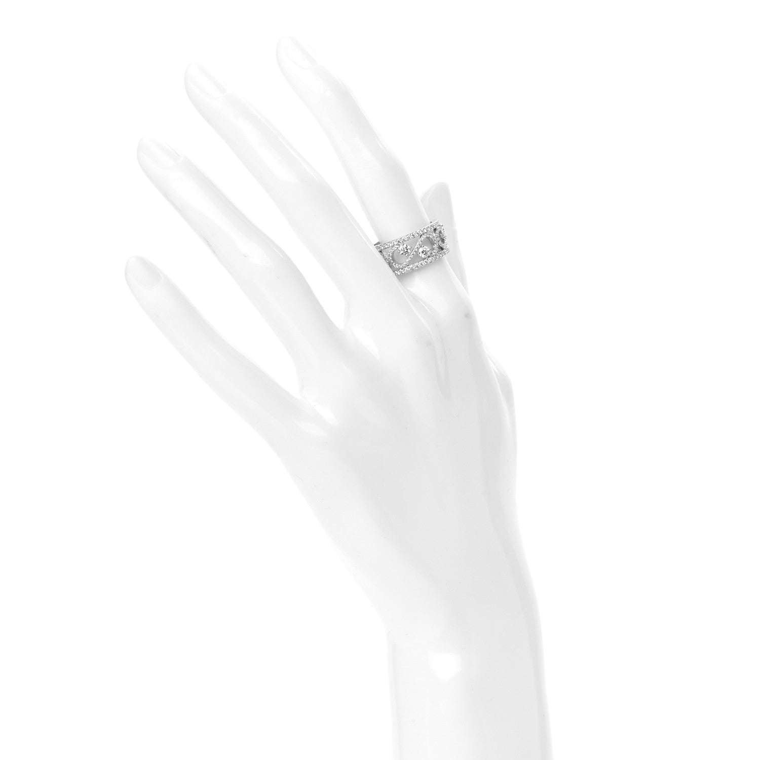 Tiffany Platinum Diamond Enchant Scroll Ring 52 6 2 of 5