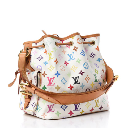Louis Vuitton Monogram Multicolor Petit Noe White 3 of 10