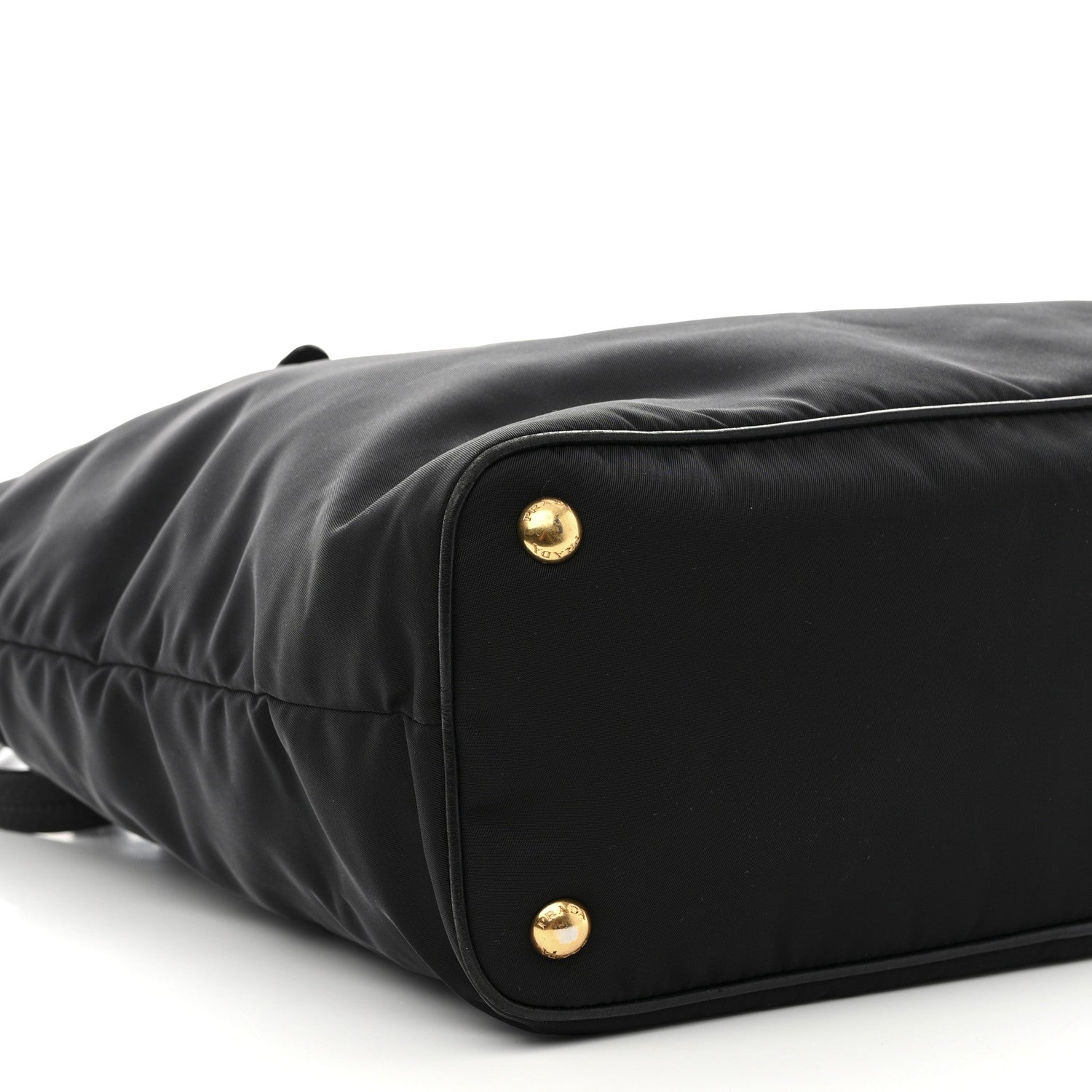 Prada Tessuto Nylon Vitello Daino Tote Black 8 of 13
