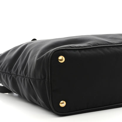 Prada Tessuto Nylon Vitello Daino Tote Black 8 of 13