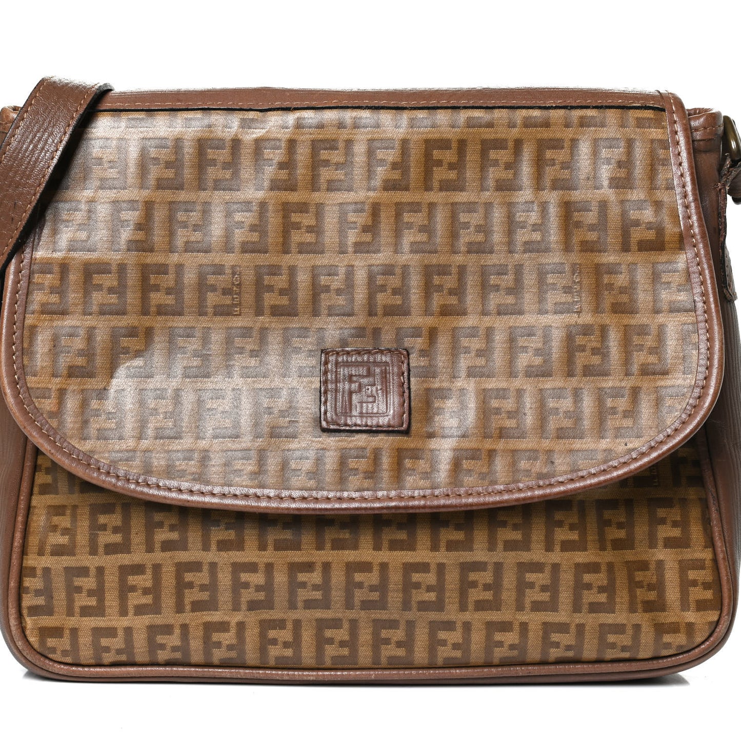 Zucchino Spalmati Messenger Bag Brown