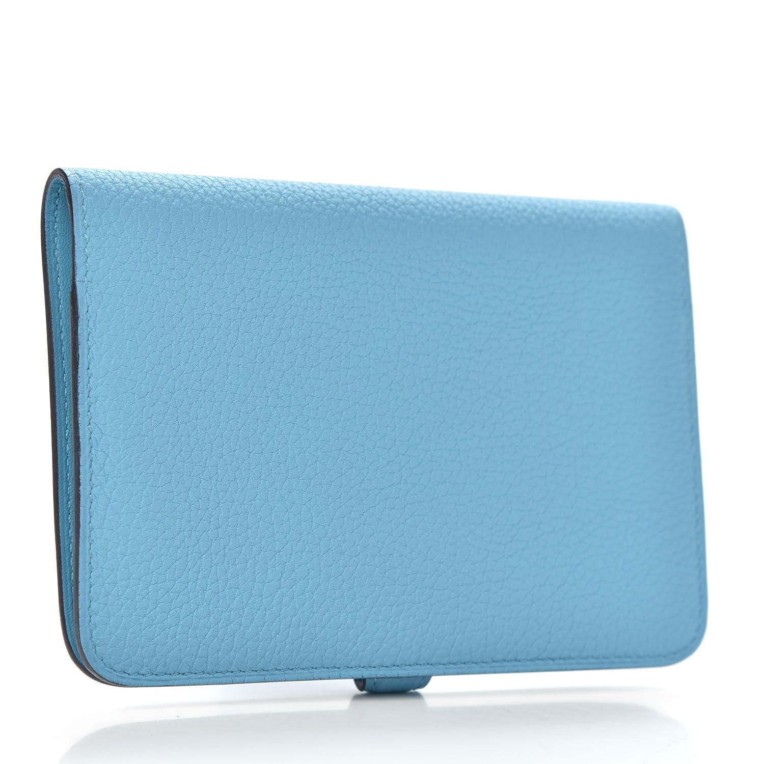 Hermes Togo Dogon Compact Wallet Blue du Nord 3 of 8