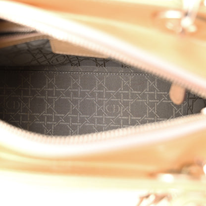 Christian Dior Patent Cannage Medium Lady Dior Beige 5 of 15