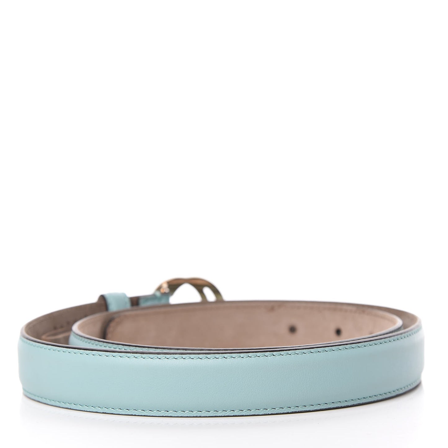 Moon Calfskin Interlocking G 25mm Belt 90 36 Ocean Wave