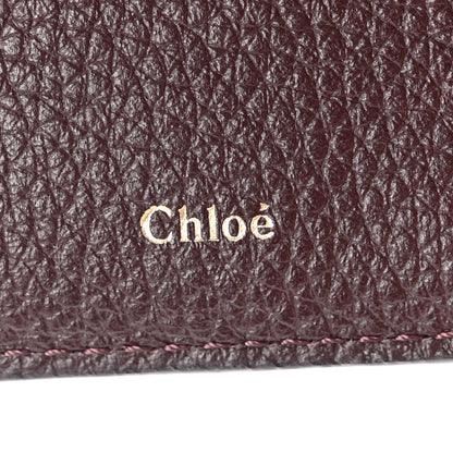 Chloe Grained Calfskin Marcie Medium Compact Wallet Oxblood 6 of 8