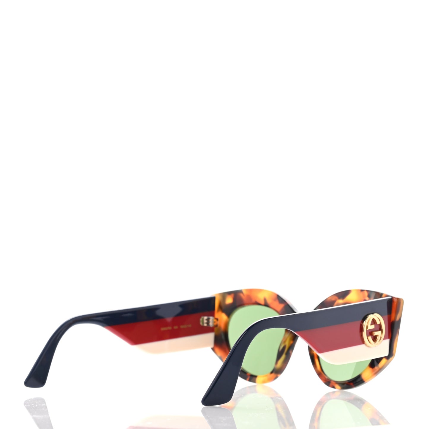 Acetate Oversized Rectangle Frame Web Sunglasses GG 0275/S Tortoiseshell