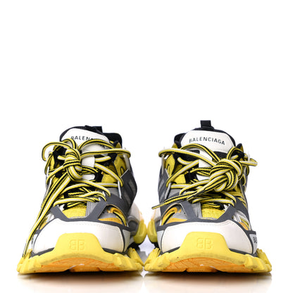 Balenciaga Mesh Nylon Womens Track Sneakers 39 Jaune Black White 3 of 19