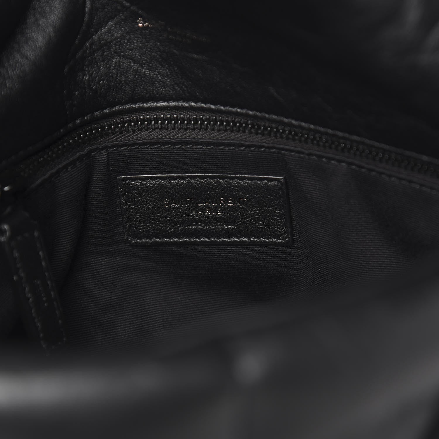 Saint Laurent Lambskin Quilted Medium Loulou Puffer Monogram Chain Satchel Black 5 of 8