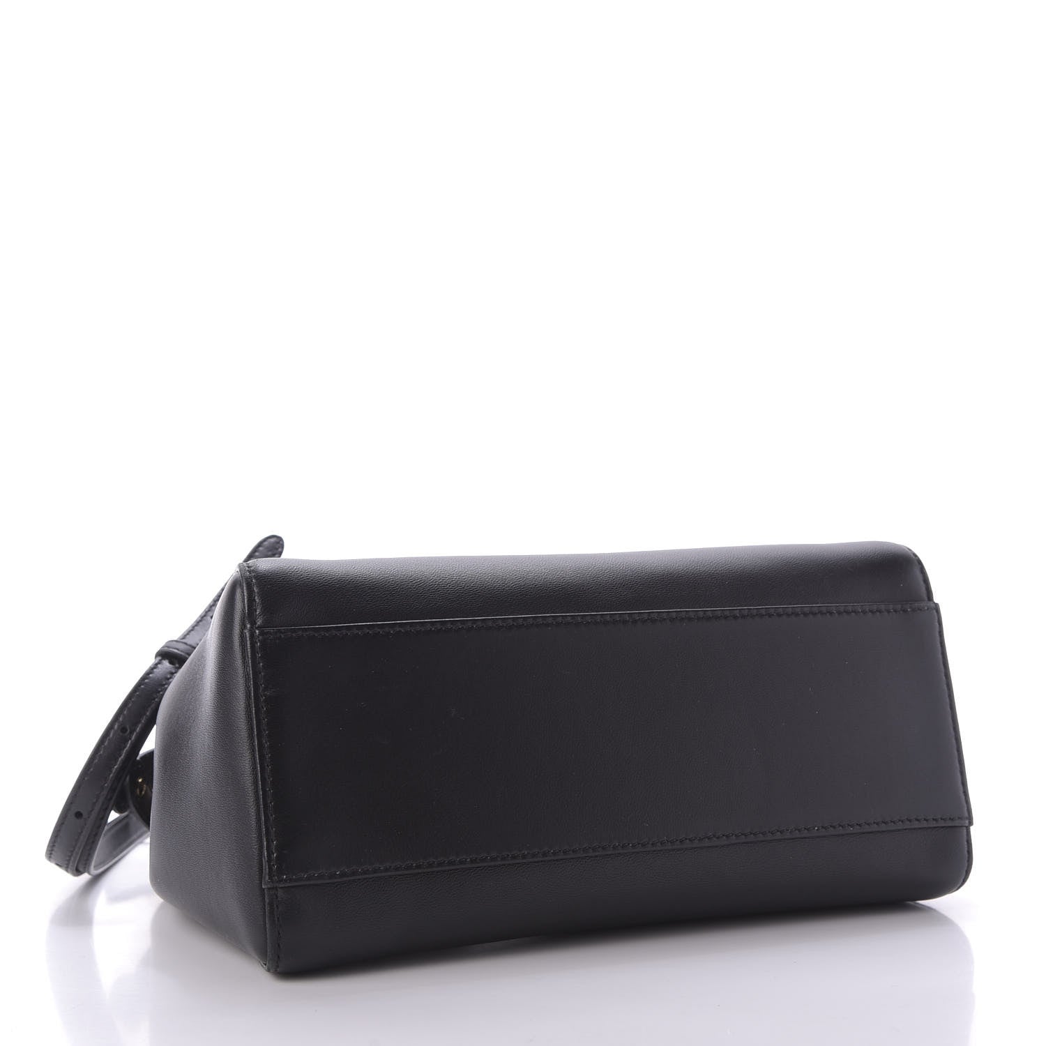 Fendi Nappa Mini Peekaboo Iconic Satchel Black 4 of 9