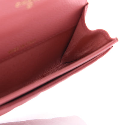 Chanel Caviar Quilted Flap Card Holder Pink 5 of 8