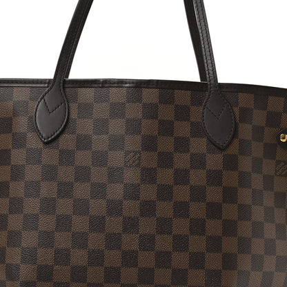Louis Vuitton Damier Ebene Neo Neverfull MM Rose Ballerine 8 of 11