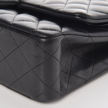 Chanel Lambskin Quilted Medium Double Flap Black 10 of 10