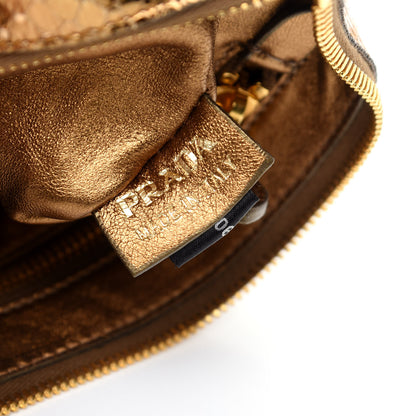 Prada Whipsnake Pietre Jeweled Evening Bag Gold 8 of 8