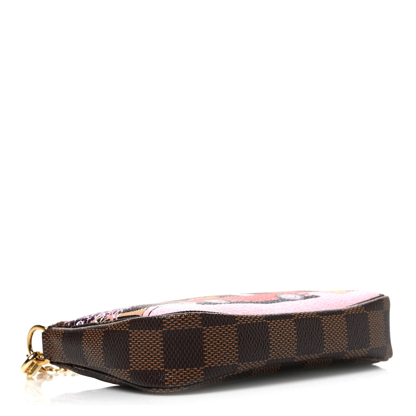 Damier Ebene 2019 Christmas Animation Mini Pochette Accessories Red
